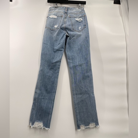 REVICE High Waisted Distressed Jeans With Frayed Hem Size 25‎ - Picture 11 of 17